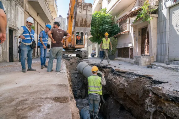 Sanitation Setup for Infill Residential Construction in Tight Neighborhoods