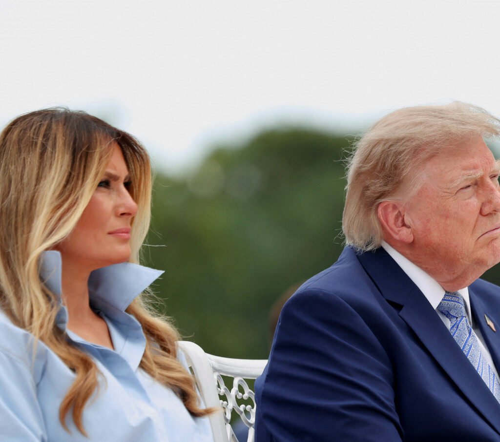 Donald Trump at a public event in the United States.