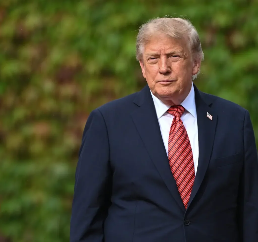 Donald Trump at a public event in the United States.