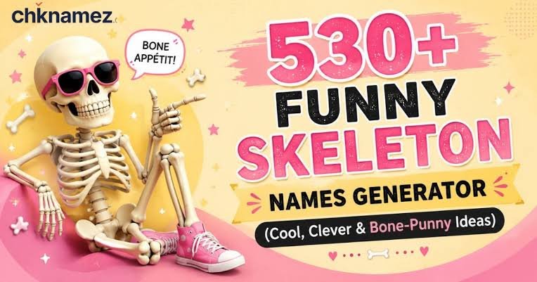 Creative and spooky skeleton names list.